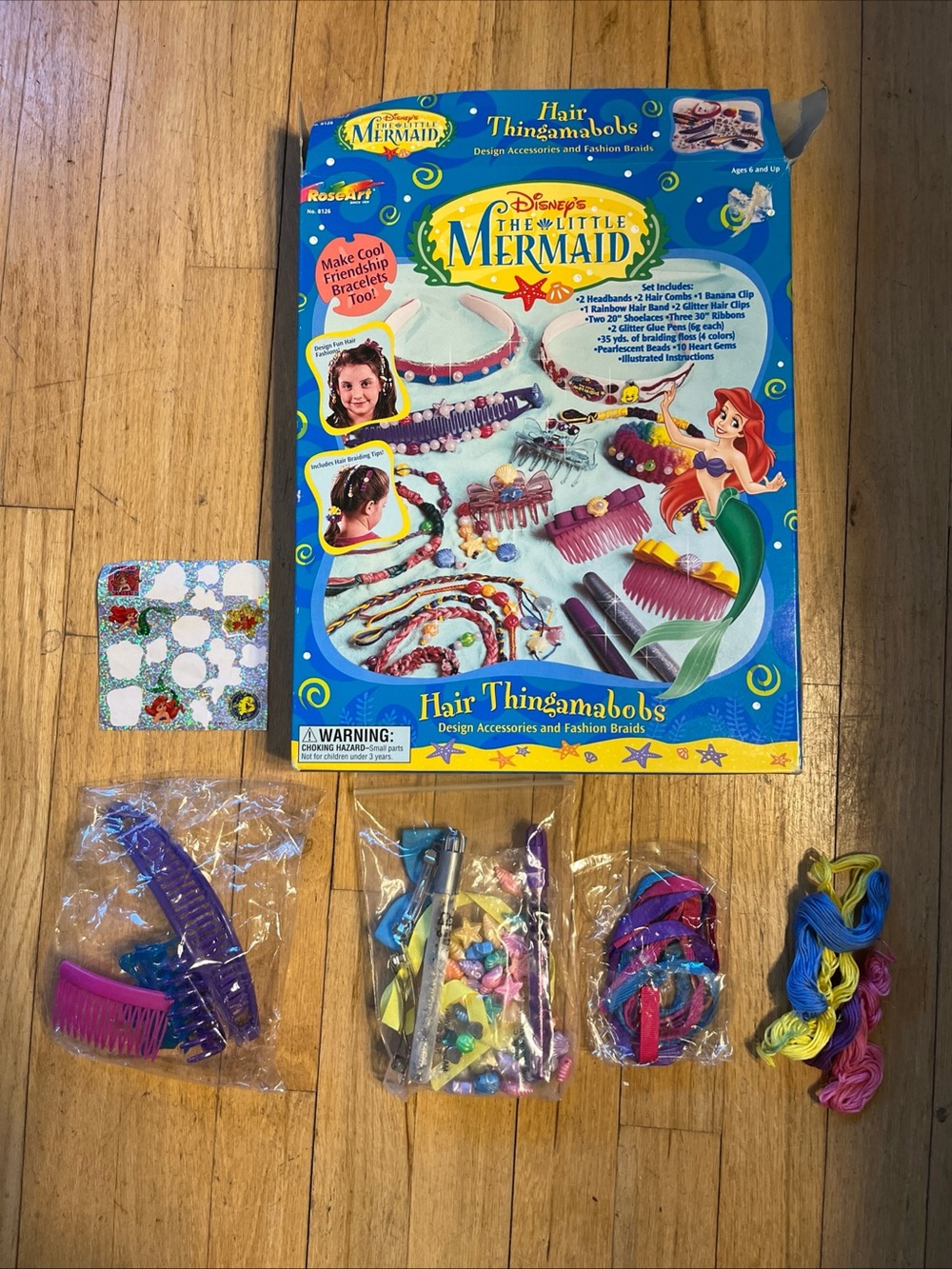 Vintage 1997 Disney’s The little Mermaid Hair Thingamabobs.. incomplete see desc